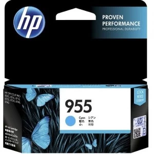 HP 955 Cyan Original Ink Cartridge (L0S51AA)