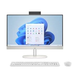 HP AIO 24-cr0085d 13th Gen Intel Core i5 1335U 8GB RAM, 512GB SSD 23.8 Inch FHD Touch Display Shell White All in One Brand PC #A32Y2PA