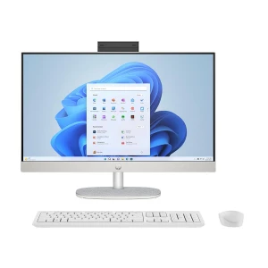 HP AIO 24-cr0179d 13th Gen Intel Core i5 1335U 23.8 Inch Shell White All in One PC #BW0Z8PA