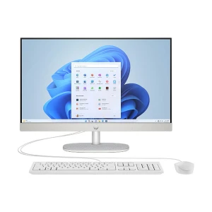 HP AIO 24-cr0342nh 13th Gen Intel Core i5 1334U 8GB RAM, 512GB SSD 23.8 Inch FHD Touch IPS Display Shell White All in One Brand PC #BY1X5EA