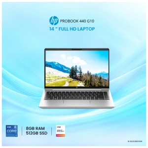 HP ProBook 440 G10 Intel Core i7 1355U 8GB RAM, 512GB SSD 14 Inch FHD Display Silver Laptop