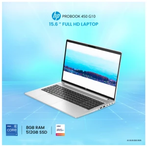 HP ProBook 450 G10 Intel Core i7 1355U 8GB RAM, 512GB SSD 15.6 Inch FHD IPS Display Silver Laptop