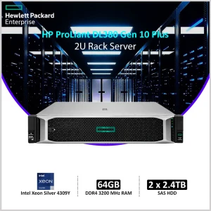 HP ProLiant DL380 Gen 10 Plus 1x Intel Xeon Silver 4309Y 64GB RAM 2U Rack Server