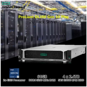 HP ProLiant DL380 Gen 10 Plus 2x Intel Xeon Silver 4310 2U Rack Server