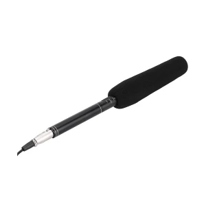 HTDZ HT-81A Wired Unidirectional Shotgun Black Microphone