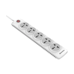 Huntkey 3 Pin 5 Port White Power Strip # SZN501 (3 Meter)