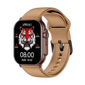 IMILAB IMIKI SF1E Amoled Display Brown Bluetooth Calling Smart Watch #1Y