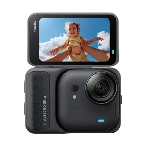 Insta360 GO Ultra Midnight Black Action Camera Running Bundle with 128GB microSD Memory Card