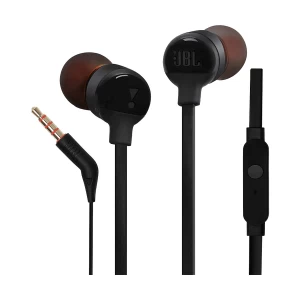 JBL TUNE 110 Wired In-Ear Black Headphone #JBLT110BLKAM (6 Month Warranty)