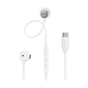 JBL Tune 305C USB Type-C Wired In-Ear White Earphone (6 Month Warranty)