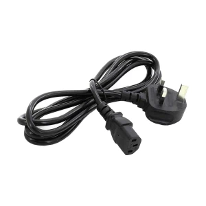 K2 3-Pin 1.5 Meter Black Desktop Power Cable