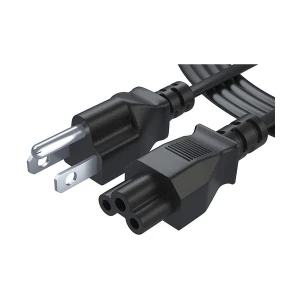 3-Pin 3 Meter Black Laptop Power Cable