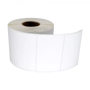 K2 50mm x 38mm (2 - 1.5 inch) Semi Glossy Label Roll (1 Up Single - 1000 PCs) (Requires Ribbon)