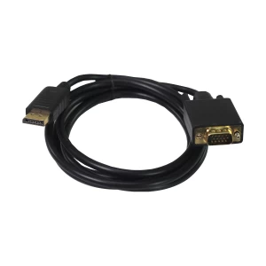 K2 DisplayPort Male to VGA Male 2 Meter Black Cable
