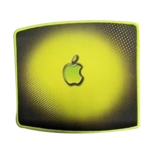 K2 H-3 Micro Wolf Black-Yellow Apple Logo Mouse Pad