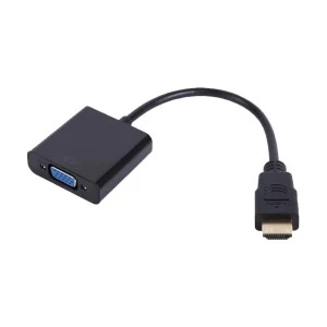 HDMI Male to VGA Female Black Converter