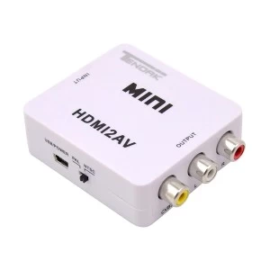 HDMI Female to RCA Female, White AV Converter