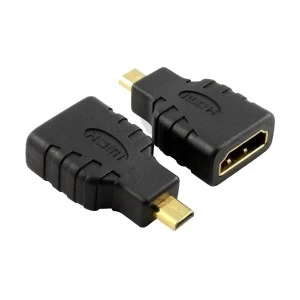 Micro HDMI Male to HDMI Female Black Converter