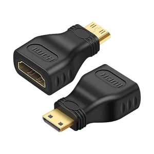 Mini HDMI Male To HDMI Female Black Converter