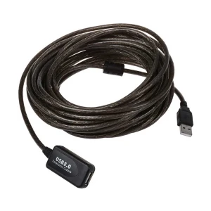 K2 USB Male to Female, 15 Meter, Black Extension Cable
