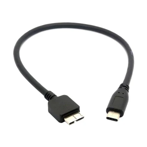 K2 USB Type-C Male to Micro-B Male, 0.15 Meter, Black Cable