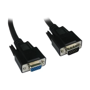 K2 VGA Male to Female, 15 Meter, Black Extension Cable