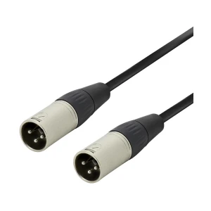 K2 XLR Male to Male 5 Meter Black Audio Cable