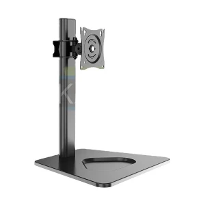 Kaloc KLC-DZ100-T 17-32 Inch Black Adjustable Single Arm Monitor Desktop Mount Stand
