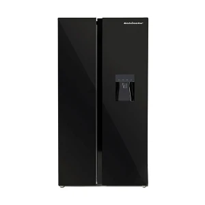 Kelvinator KRS-537SBW 537L Black Inverter Side by Side Glass Door No Frost Refrigerator with Water Dispenser