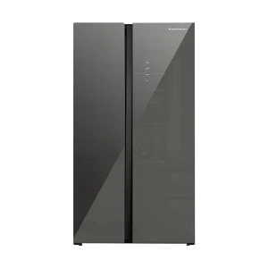 Kelvinator KRS-537SGX 537L Gray Inverter Side by Side Glass Door No Frost Refrigerator