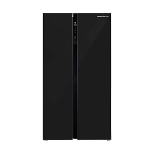 Kelvinator KRS-663TBX 663L Black Twin Eco-Inverter Side by Side Glass Door No Frost Refrigerator