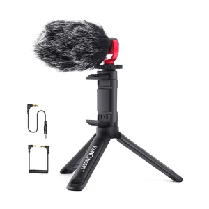 K&F Concept CMM-800 Wired Video Microphone Kit With Mini tripod & Smartphone holder #KF10.015