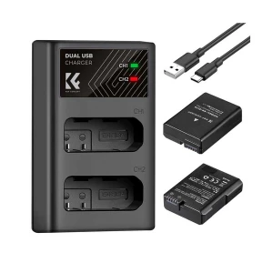 K&F Concept EN-EL14 1050mAh Dual Battery With Dual Slot Charger #KF28.0020