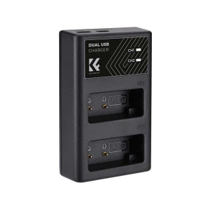 K&F Concept LP-E17 Dual Slot Battery Charger With Type-C Cable #KF28.0008