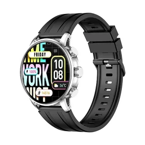 Kieslect KR2 Amoled Display Stainless Steel (Silver) Bluetooth Calling Smart Watch #1Y