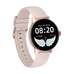 Kieslect L11 Lady Pink Smart Watch with Additional Brown Strap