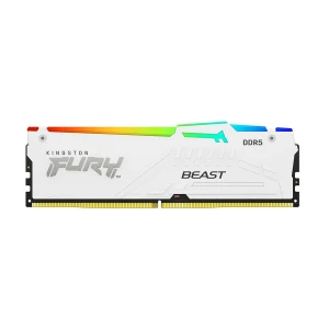 Kingston Fury Beast RGB 32GB DDR5 6000MHz White Heatsink Desktop RAM #KF560C30BWEA-32