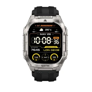 Kospet Tank M4C Silver AMOLED GPS Bluetooth Calling Rugged Smart Watch
