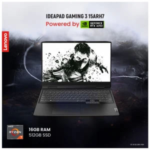 Lenovo IdeaPad Gaming 3 15ARH7 AMD Ryzen 7 7735HS 16GB RAM 512GB SSD 15.6 Inch FHD Display Onyx Grey Gaming Laptop #82SB00PKIN-2Y