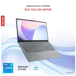Lenovo IdeaPad Slim 3i 15IRH8 Intel Core i5 13420H 8GB RAM, 512GB SSD 15.6 Inch FHD Display Arctic Grey Laptop
