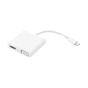 Lenovo Type-C Male to HDMI,VGA & USB Female White Multiport Converter #GX90T33021-3Y