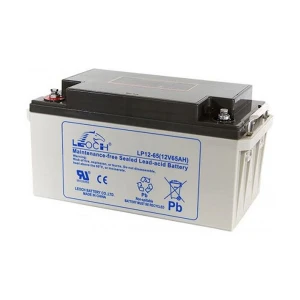 LEOCH 12V 65Ah Rechargeable Sealed Lead Acid Battery for UPS