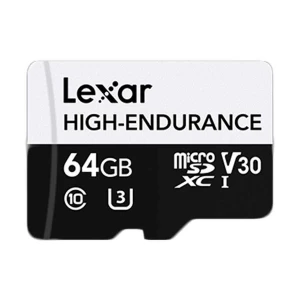 Lexar High-Endurance 64GB microSDHC/microSDXC Class 10 UHS-I Memory Card #LSDM10-64GABHE