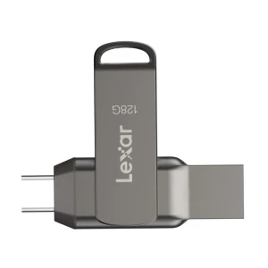 Lexar JumpDrive D400 128GB USB 3.2 Gen 1 OTG Grey Pen Drive