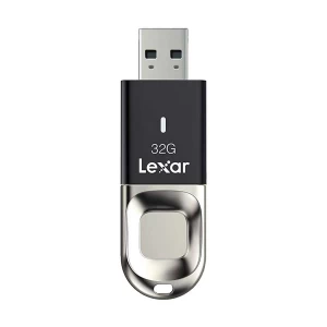 Lexar JumpDrive Fingerprint F35 32GB USB 3.0 Black Pen Drive