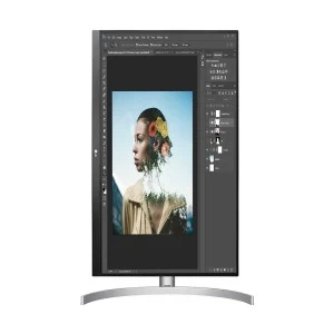 LG 27UL850-W 27 Inch 4K UHD (3840x2160) White Gaming Monitor (HDMI 2, DP, Headphone, USB Type-C)