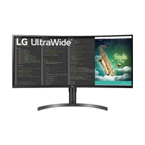 LG 35WN75C 35 Inch UltraWide QHD, HDMI, DP, USB & Headphone Black Curved Monitor