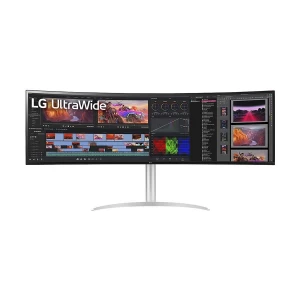 LG 49WQ95C-W 49 Inch 5K UW-DQHD Curved Dual HDMI, DP, Headphone, USB, USB Type-C Professional Monitor (No Warranty)