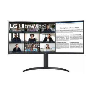 LG UltraWide 34WR55QC-B 34 Inch 3K UWQHD display Dual HDMI Black Curved Professional Monitor