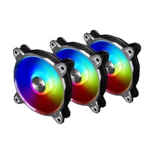Lian Li Bora Digital 120mm ARGB Space Gray Casing Cooling Fan 3 in 1 Pack #G99.12Q18P.R30G